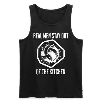 Funny Gaga Ball Saying - Men's Premium Organic Tank Top - black - Front - Michal (187cm)