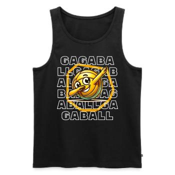 Gaga Ball - Men's Premium Organic Tank Top - black - Front - Michal (187cm)