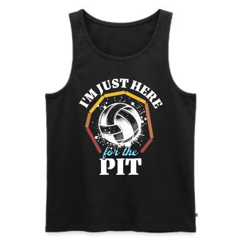 Gaga Ball - Men's Premium Organic Tank Top - black - Front - Michal (187cm)