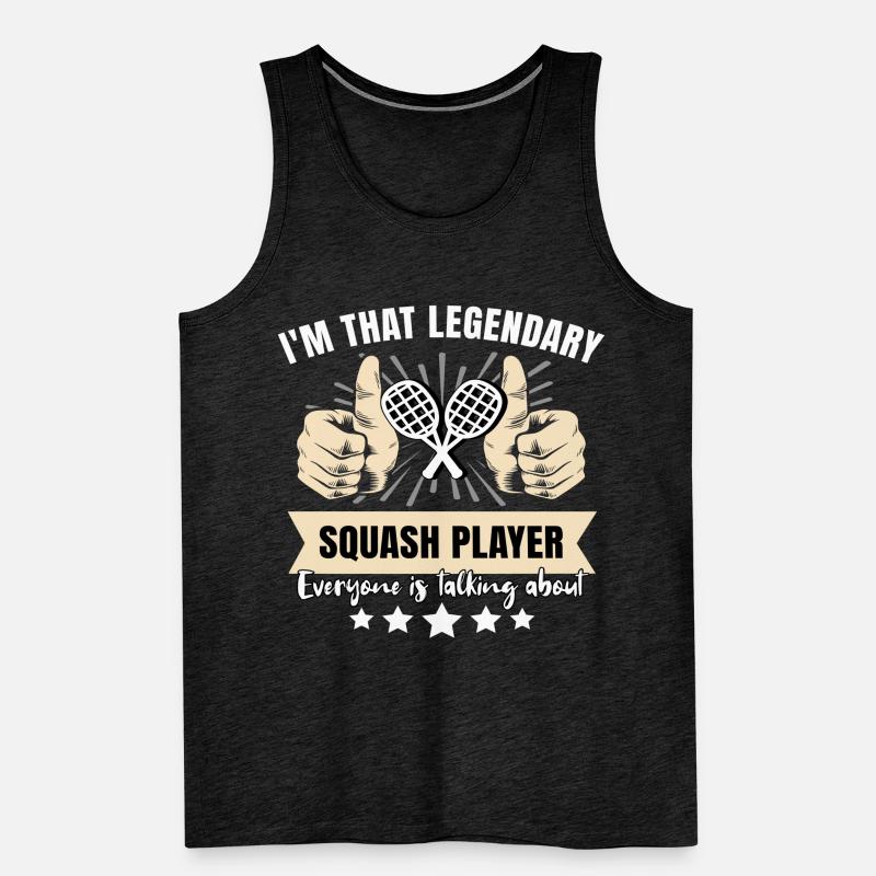 Legendary squash player Men's Premium Organic Tank Top