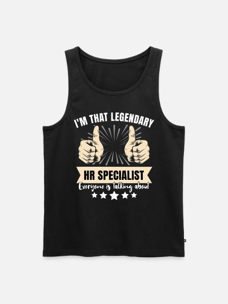 Legendary HR specialist - Men's Premium Organic Tank Top - black