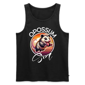 Opossum Girl - Männer Premium Bio Tank Top - Schwarz - Vorne - Michal (187cm)