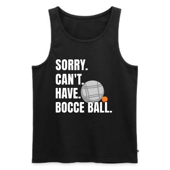 Drôle de dicton de boule de pétanque - Débardeur bio Premium Homme - noir - Devant - Michal (187cm)