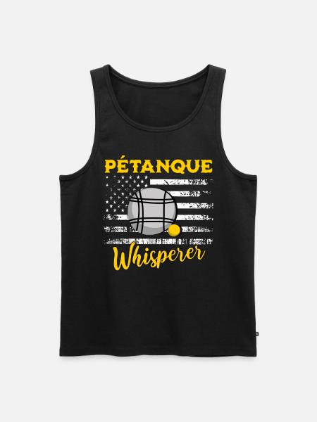 Petanque sayings - Men's Premium Organic Tank Top - black