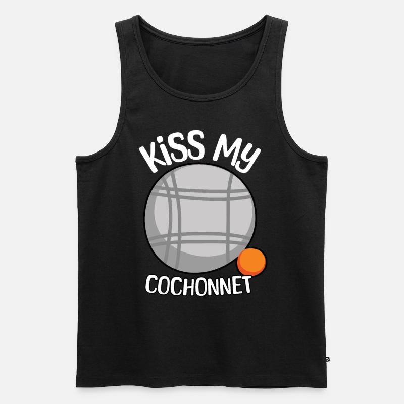 Boule Sprüche - Männer Premium Bio Tank Top - Schwarz