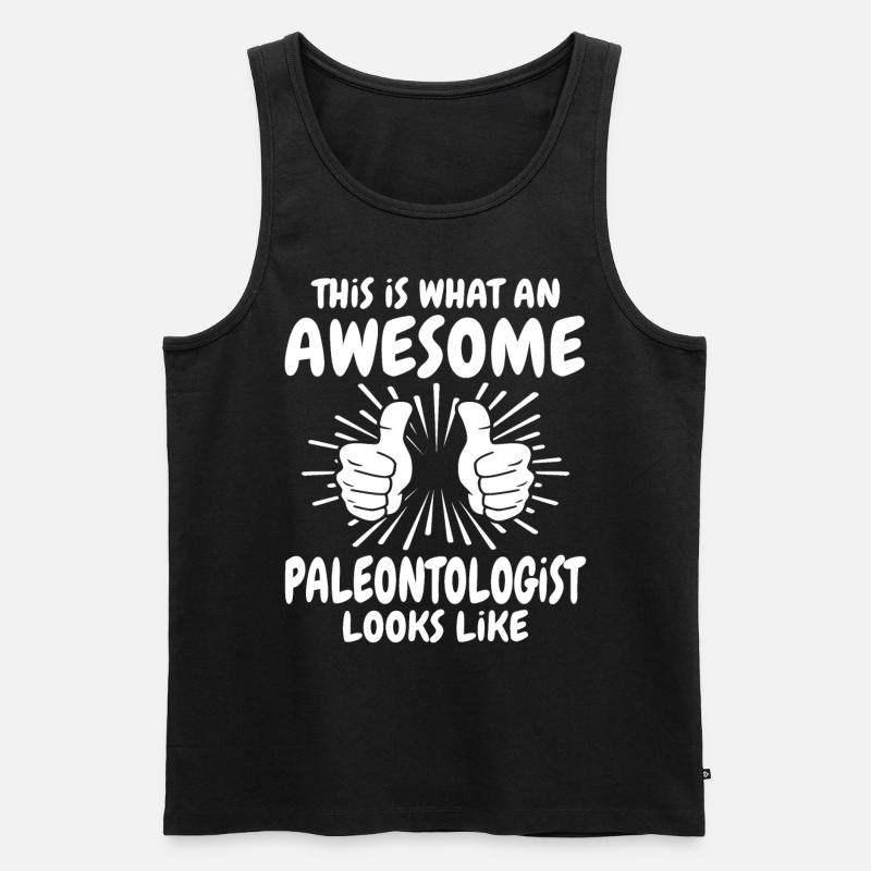 Paleontologe - Männer Premium Bio Tank Top - Schwarz