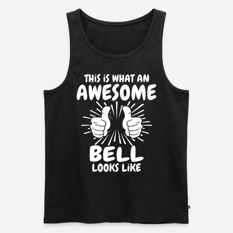 Bell - Männer Premium Bio Tank Top - Schwarz