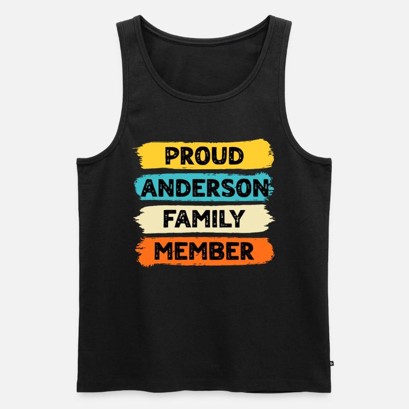 Stolzer Anderson - Männer Premium Bio Tank Top - Schwarz