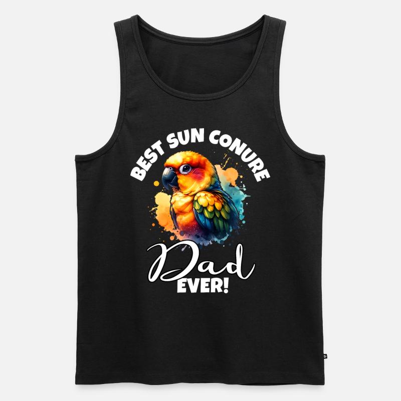 Bester Sun Conure Papa - Männer Premium Bio Tank Top - Schwarz