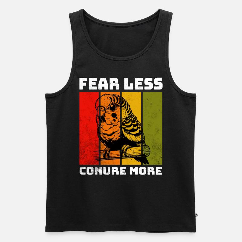 Sonnensittich Sprüche - Männer Premium Bio Tank Top - Schwarz