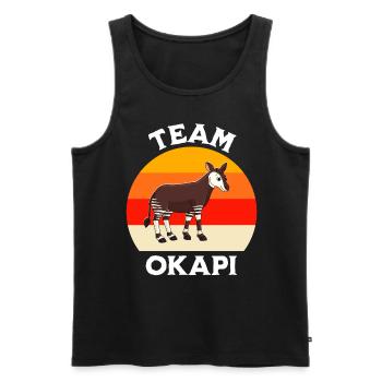 Okapi - Débardeur bio Premium Homme - noir - Devant - Michal (187cm)