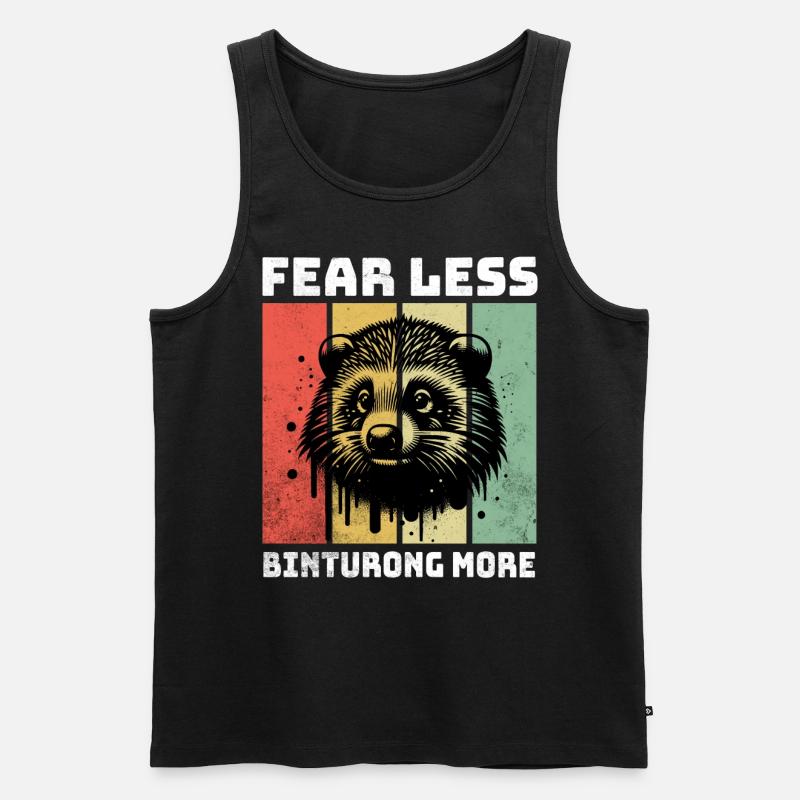Marderbär Sprüche - Männer Premium Bio Tank Top - Schwarz