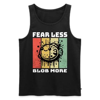 Blobfish Blobfisch - Men's Premium Organic Tank Top - black - Front - AI Model Male 178 light (178cm)