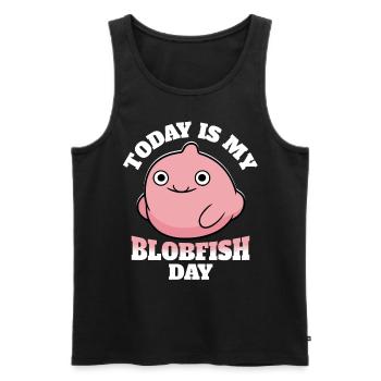 Blobfisch Blobfish - Men's Premium Organic Tank Top - black - Front - AI Model Male 178 light (178cm)