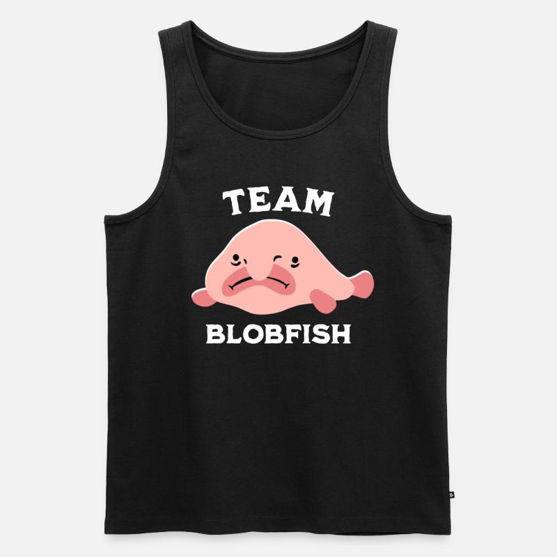 Team Blobfisch Sprüche - Männer Premium Bio Tank Top - Schwarz