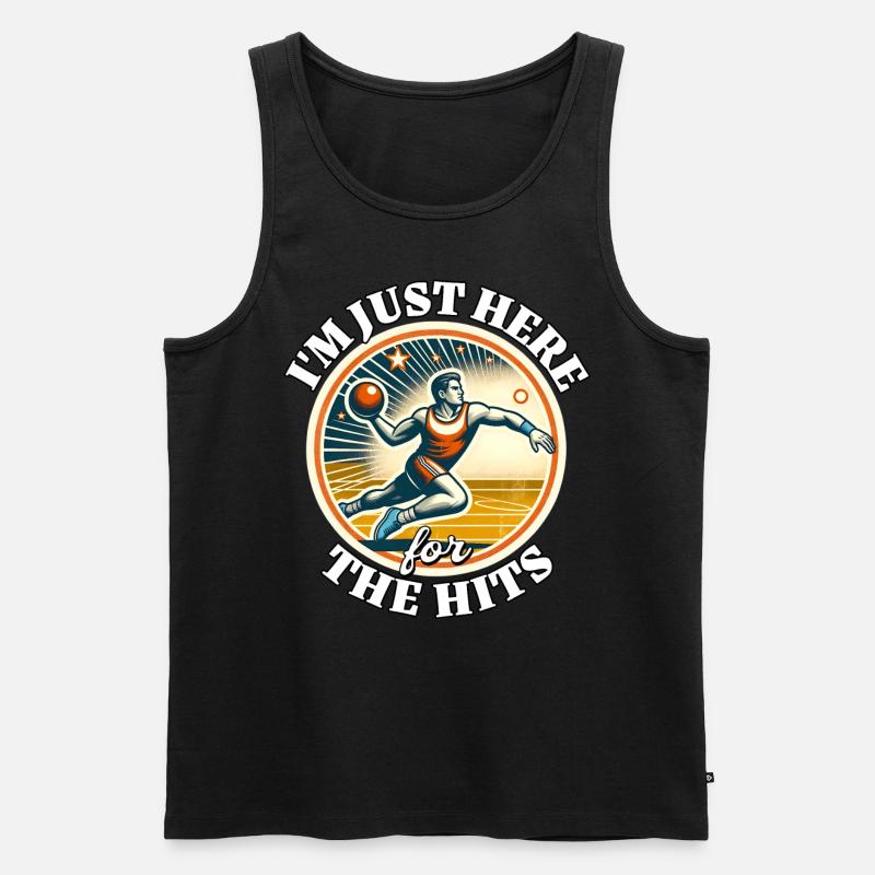 Dodgeball - Männer Premium Bio Tank Top - Schwarz