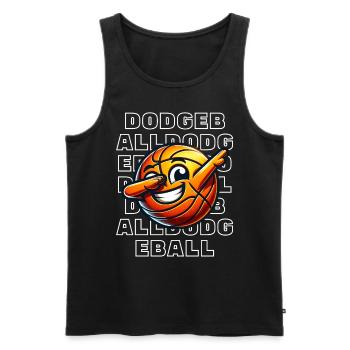 Dodgeball - Männer Premium Bio Tank Top - Schwarz - Vorne - Michal (187cm)