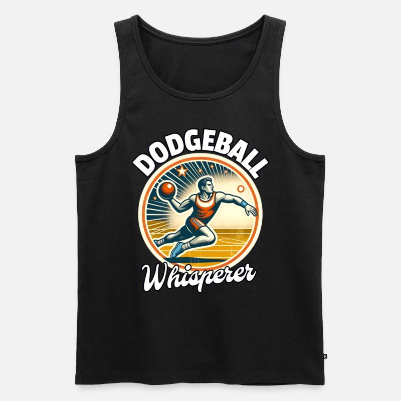 Dodgeball Whisperer - Männer Premium Bio Tank Top - Schwarz