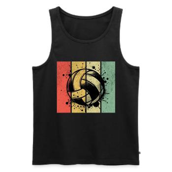 Dodgeball - Männer Premium Bio Tank Top - Schwarz - Vorne - Michal (187cm)
