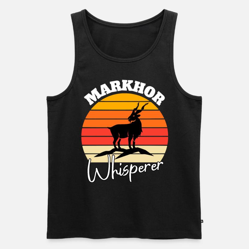 Schraubenziege Flüsterer - Männer Premium Bio Tank Top - Schwarz