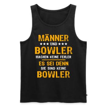 Bowler Bowling - Débardeur bio Premium Homme - noir - Devant - Michal (187cm)