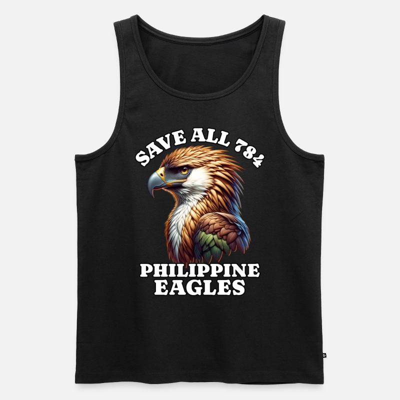 Sauvez Monkey Eagle - Débardeur bio Premium Homme - noir