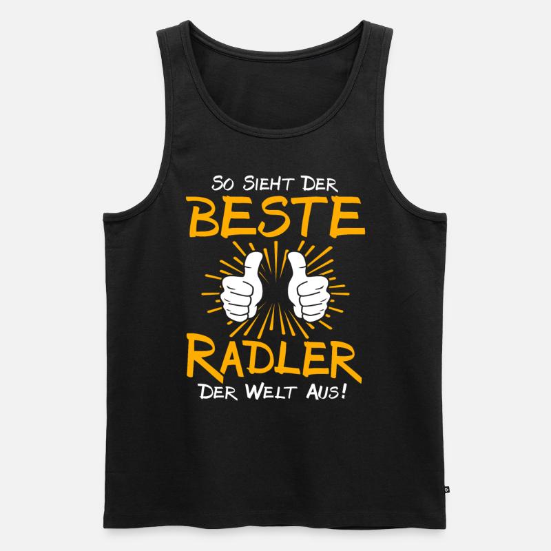 Radler Geschenkidee - Männer Premium Bio Tank Top - Schwarz