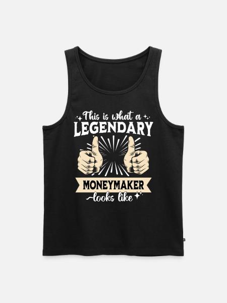 Legendary moneymaker - Men's Premium Organic Tank Top - black