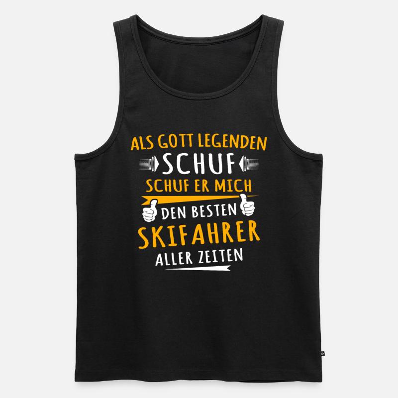 Skifahrer - Männer Premium Bio Tank Top - Schwarz