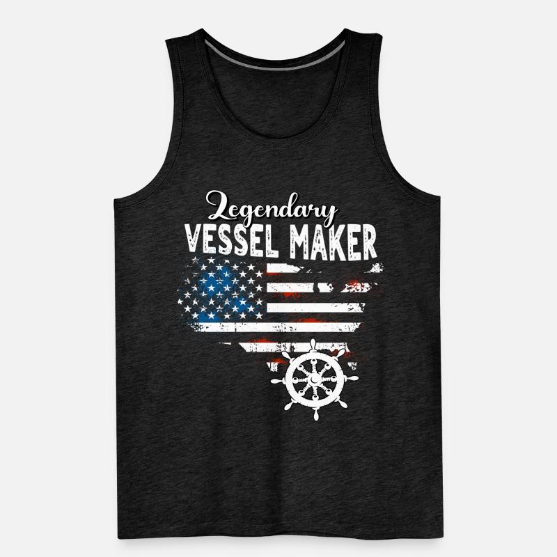 Constructeurs navals US Débardeur bio Premium Homme