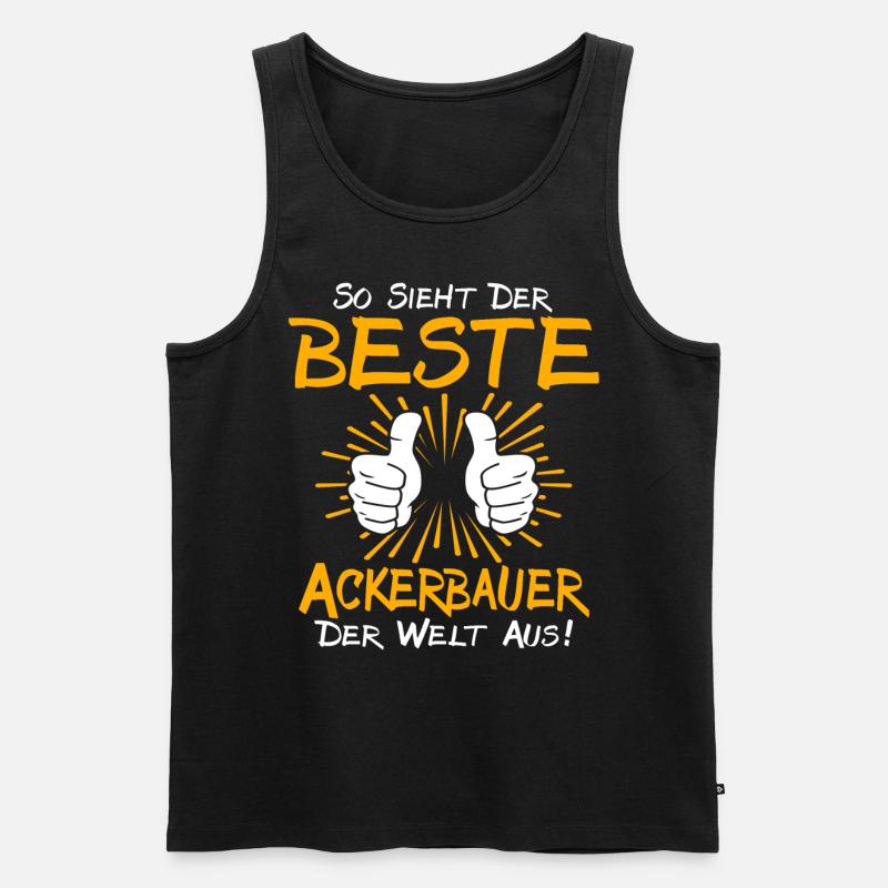 aAckerbauer Geschenkidee - Männer Premium Bio Tank Top - Schwarz