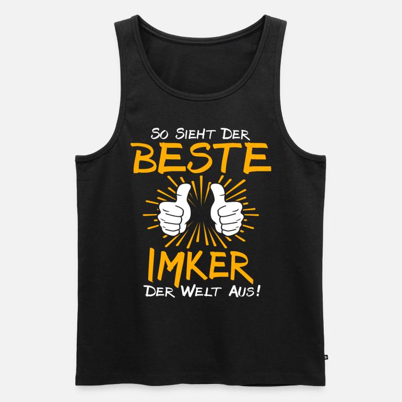 Imker Geschenkidee - Männer Premium Bio Tank Top - Schwarz