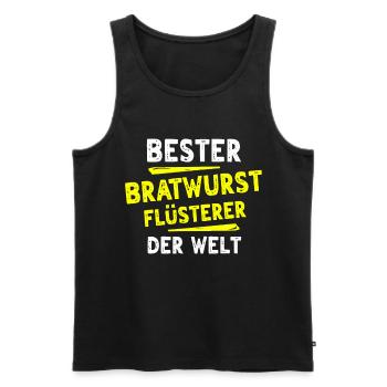 Cadeau Bratwurst - Débardeur bio Premium Homme - noir - Devant - Michal (187cm)