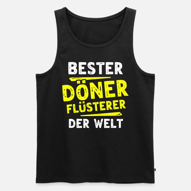 Döner Geschenk - Männer Premium Bio Tank Top - Schwarz