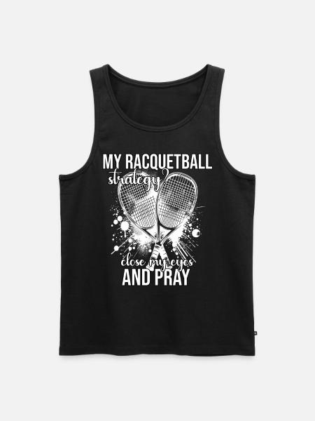 Funny Racquetball Saying - Men's Premium Organic Tank Top - black