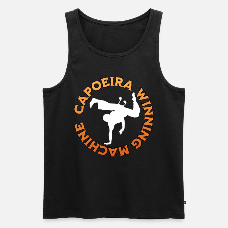 Capoeira Gewinner - Männer Premium Bio Tank Top - Schwarz