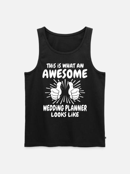 Wedding planner - Men's Premium Organic Tank Top - black