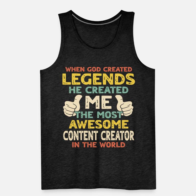 Content Creator Männer Premium Bio Tank Top