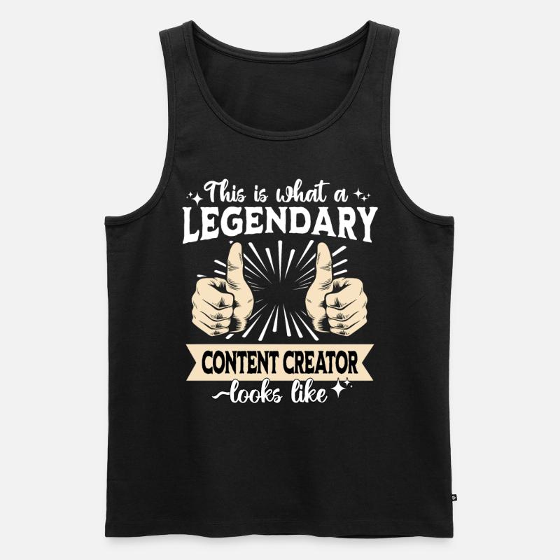 Legendary Content Creator - Men's Premium Organic Tank Top - black