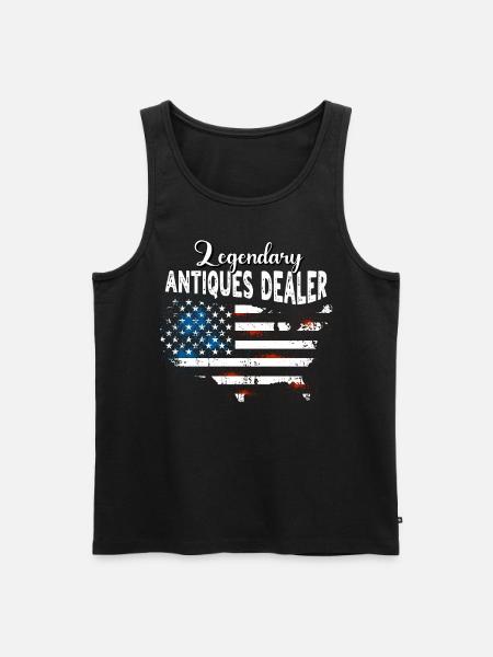 Antique Dealer US - Men's Premium Organic Tank Top - black