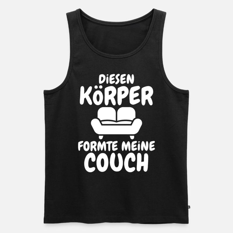 Couch Formte Körper - Männer Premium Bio Tank Top - Schwarz