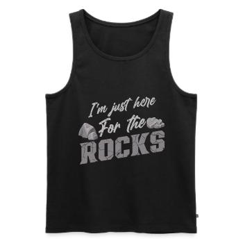 Geology Student Geologist Geology Student - Men's Premium Organic Tank Top - black - Front - AI Model Male 178 light (178cm)