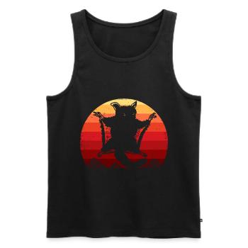 Retro Vintage Sugar Glider Owner Sugar Gliders - Men's Premium Organic Tank Top - black - Front - Michal (187cm)