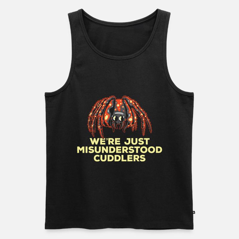Misunderstood cuddly tarantula owners - Men's Premium Organic Tank Top - black
