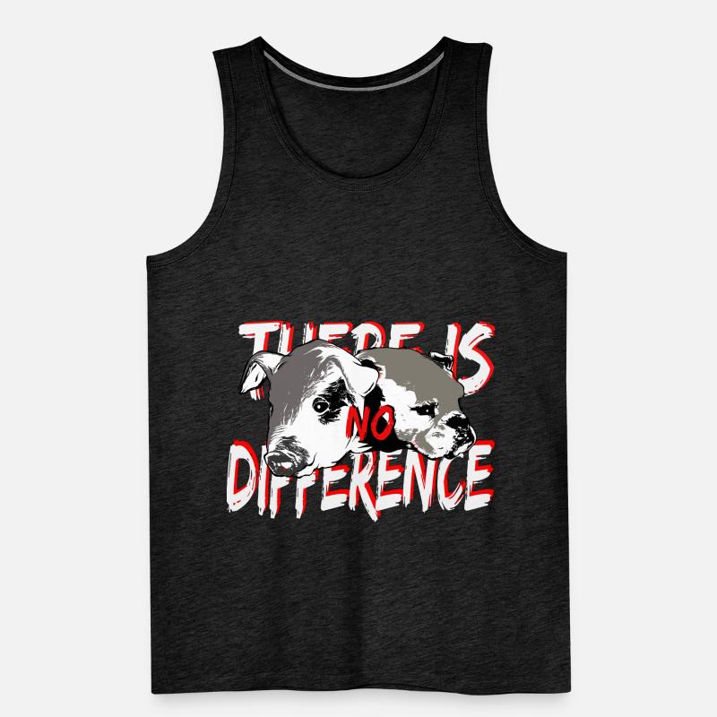 Schwein Hund No difference Männer Premium Bio Tank Top