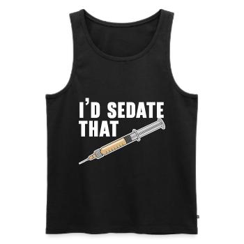 I would numb this nurse anesthesia - Men's Premium Organic Tank Top - black - Front - Michal (187cm)