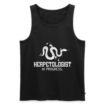 Herpetology Reptiles Herpetologist Lizards - Men's Premium Organic Tank Top - black - Front - AI Model Male 178 light (178cm)