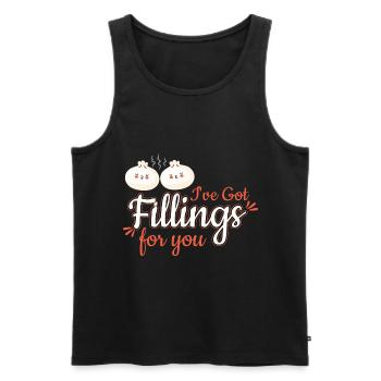 Ive Got Fillings For You - Men's Premium Organic Tank Top - black - Front - Michal (187cm)