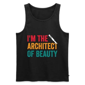Plastic surgeon Architect of the - Men's Premium Organic Tank Top - black - Front - Michal (187cm)