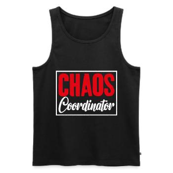 Graphic of the Head of Activities of the - Men's Premium Organic Tank Top - black - Front - AI Model Male 178 light (178cm)
